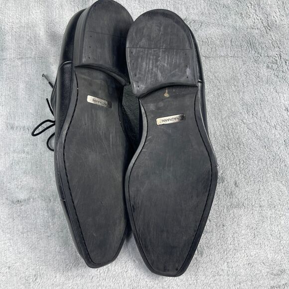 Magnanni Federico Cap Toe Oxford Mens Size 11.5 Black Leather Dress Shoes 12654